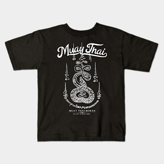 MMA Tattoo Snake Kids T-Shirt by KewaleeTee